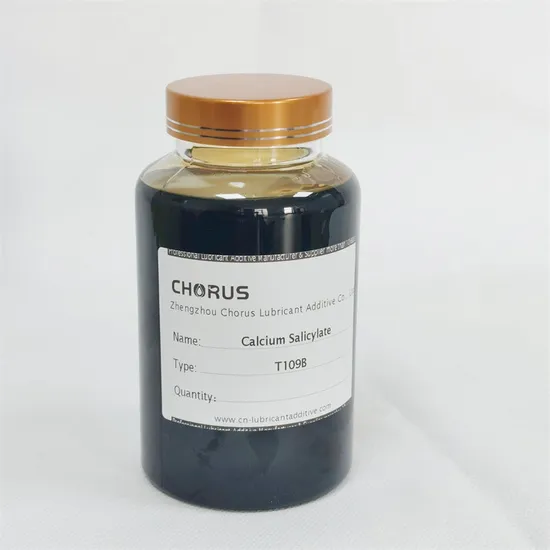 Manufacture Lubricant Additives High Base Additive Detergent Alkyl Tbn250 Calcium Salicylate T109c 